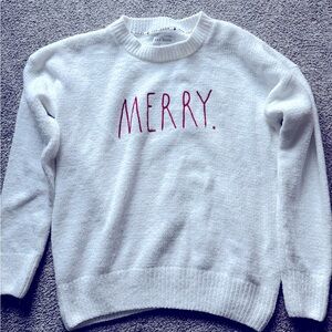 “Merry” holiday sweater.